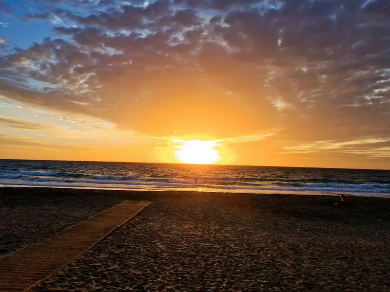Sonnenuntergang über dem Meer